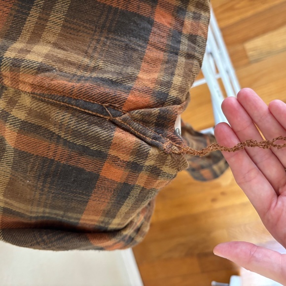 The Strike Gold Brown and Orange Flannel, Size Medium - Picture 8 of 8
